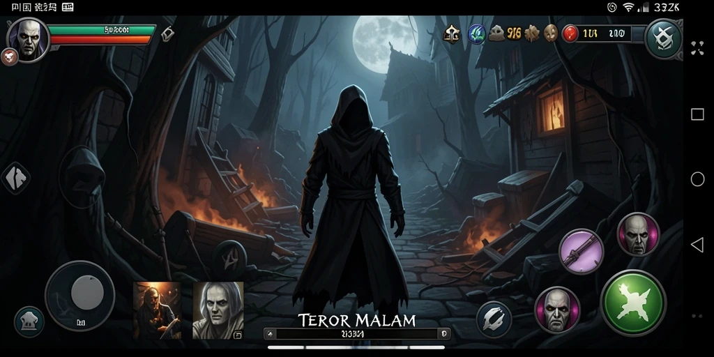 Screenshot 33ZK menampilkan suasana mencekam saat menjelajahi lokasi angker.