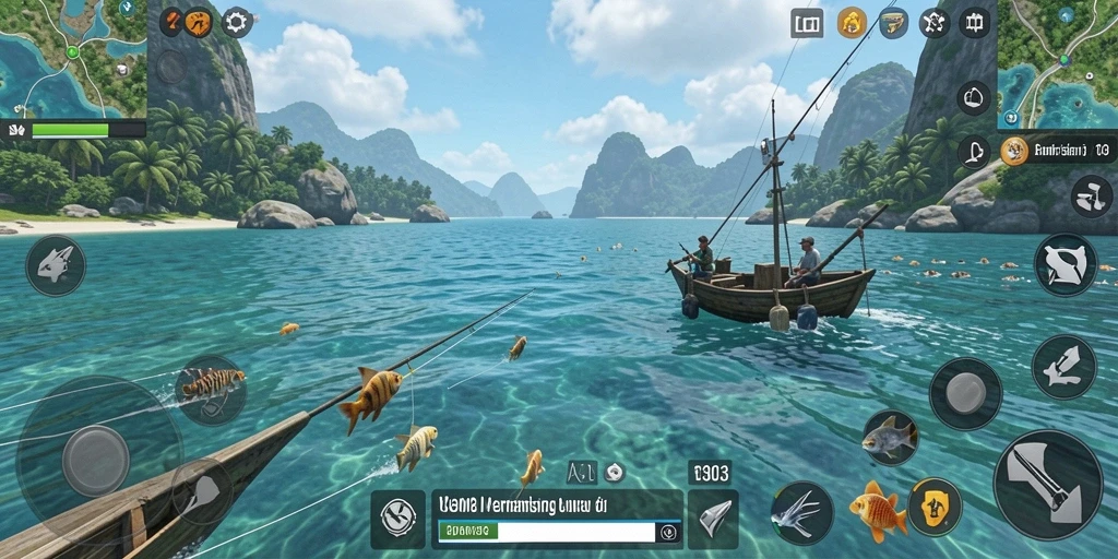 Tangkapan ikan yang memukau dalam gameplay BUMI303.