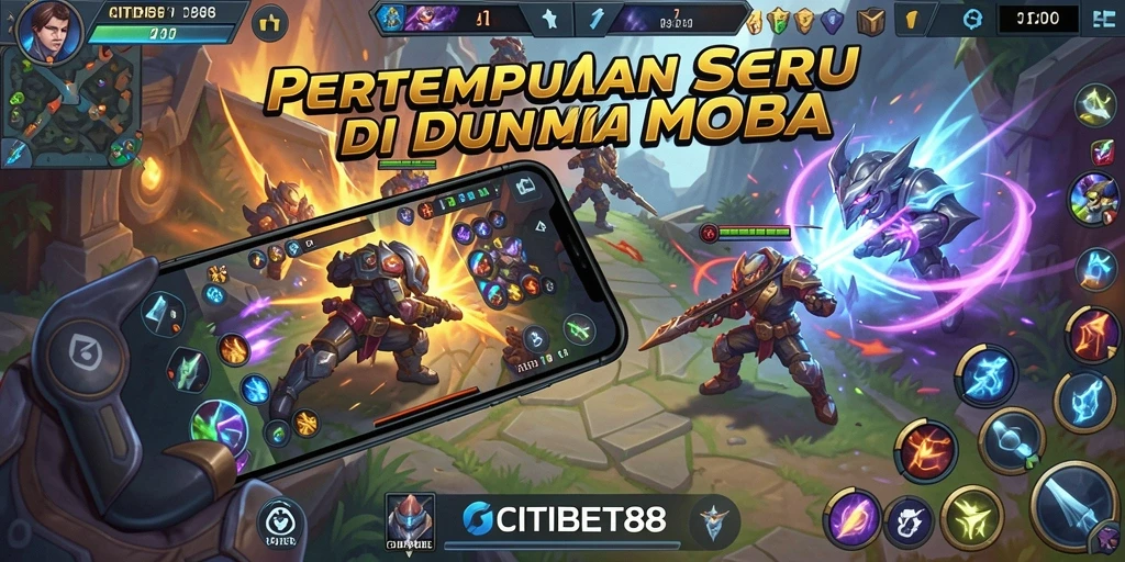 Screenshot gameplay CITIBET88 yang intens dan seru di arena pertempuran.
