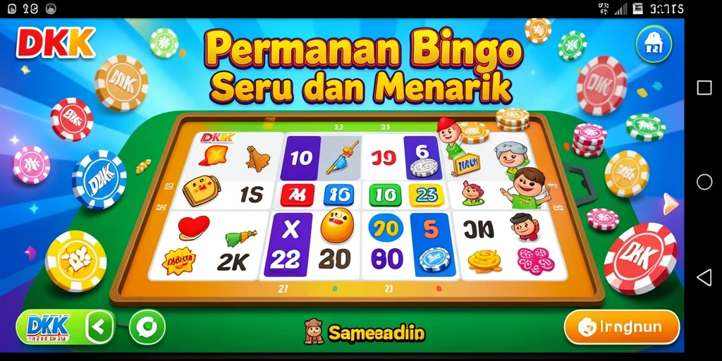Tampilan gameplay DKK yang seru dalam permainan Bingo.