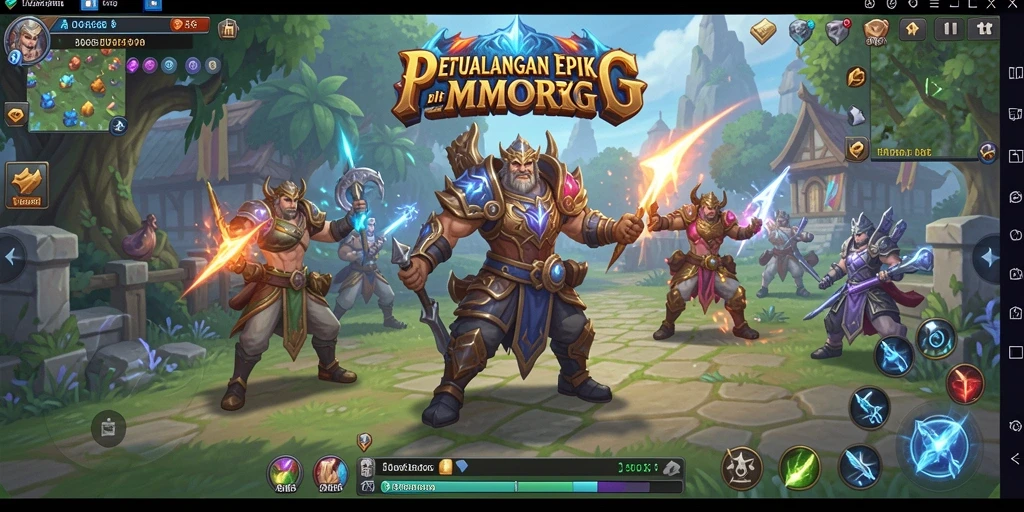 Gameplay <strong>ID66</strong> memperlihatkan dunia MMORPG yang epik dan penuh aksi.