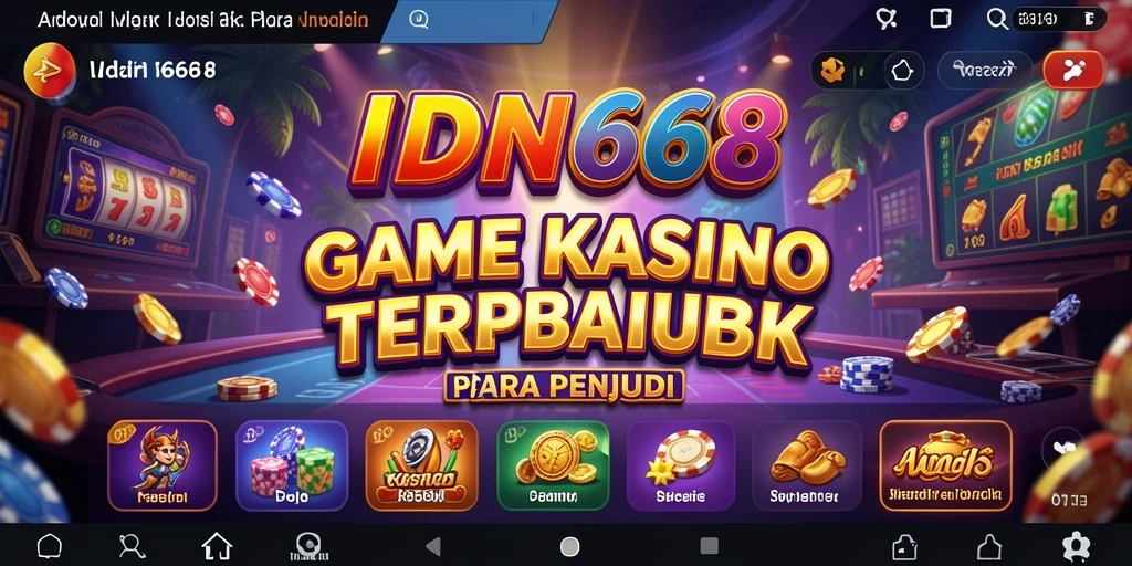 Tampilan gameplay menarik dari aplikasi Kasino IDN668.