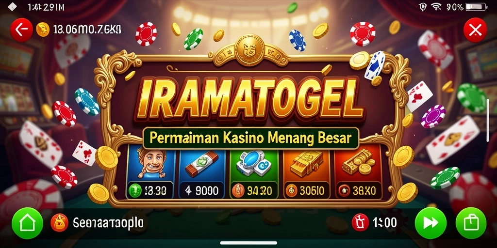 Tampilan gameplay menarik dari IRAMATOGEL dengan grafik berkualitas tinggi.