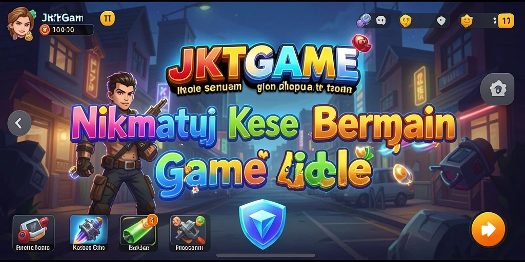 Screenshot utama JKTGAME menunjukkan gameplay Idle yang seru.
