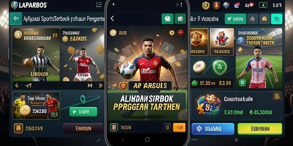 Tampilan menarik dan intuitif dari aplikasi LAPARBOS untuk sportsbook.