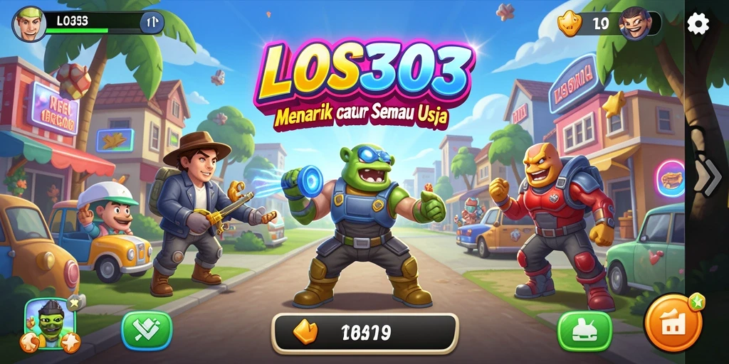 Tampilan gameplay LOS303 yang seru dan penuh warna.