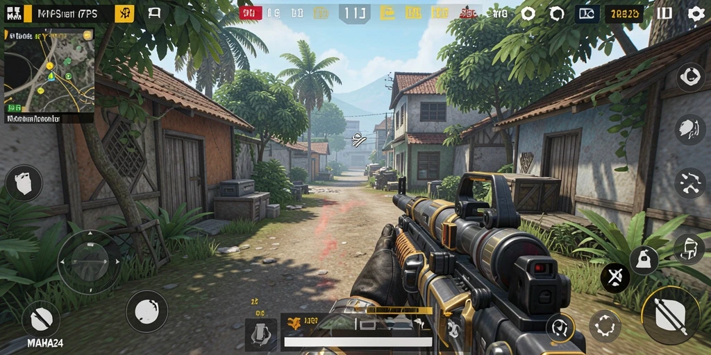 Tangkapan layar gameplay MAHA24 dengan aksi menegangkan.