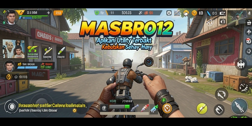 Tampilan antarmuka pengguna MASBRO12 yang intuitif dan menarik.