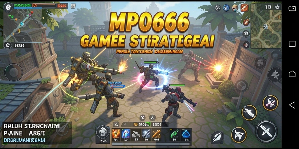 Tampilan menarik dari gameplay strategi MPO666.