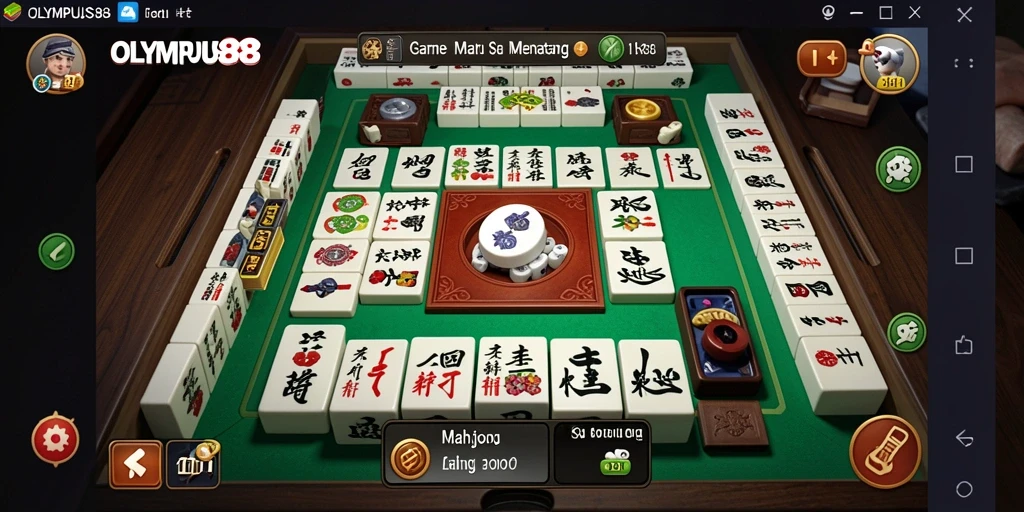 Tampilan gameplay OLYMPUS88 yang menarik di papan Mahjong.