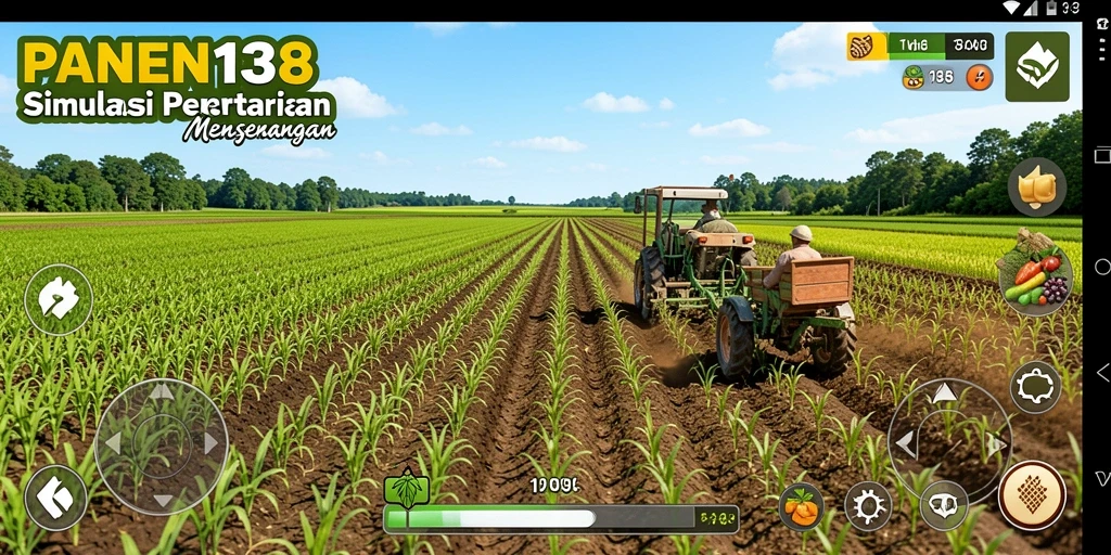Tangkapan layar gameplay <strong>PANEN138</strong> menunjukkan aktivitas bertani yang menarik.