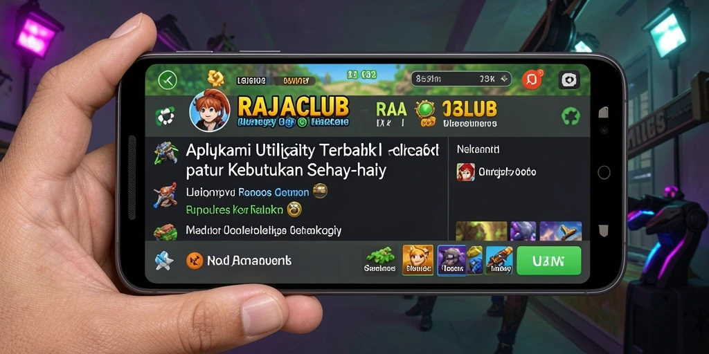 Tampilan antarmuka RAJACLUB yang bersih dan intuitif untuk pengguna.