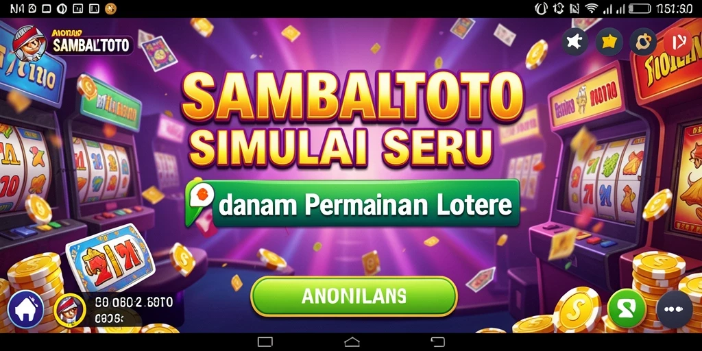 Tampilan gameplay SAMBALTOTO dengan pengalaman simulasi lotere.