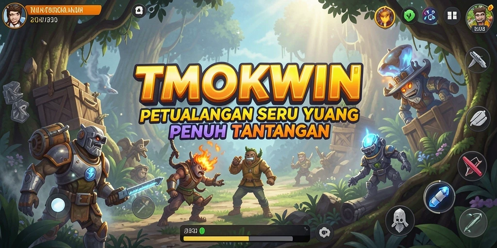 Tampilan gameplay seru dalam petualangan menantang di TMOKWIN.