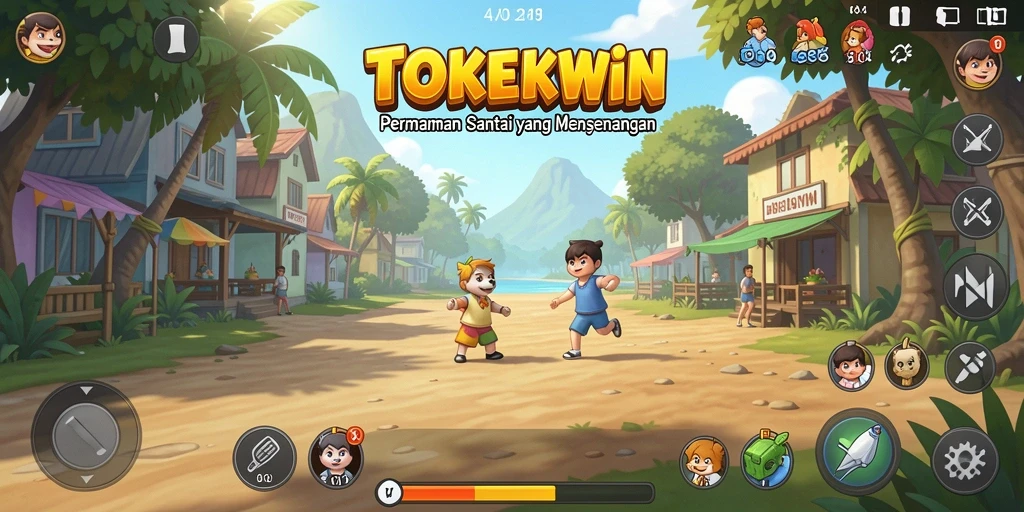 Tangkapan layar utama TOKEKWIN yang menampilkan gameplay menarik dan mendebarkan.